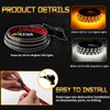 OPL5 2PCs Truck LED Running Board Lights Sequential Amber Side