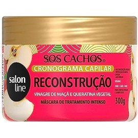 Salon Line - Linha SOS Cachos (Cronograma Capilar) - Mascara de Reconstrucao 300 Gr - (SOS Curls (Capillary Schedule) - Reconstruction Mask Net 17.63 Oz)
