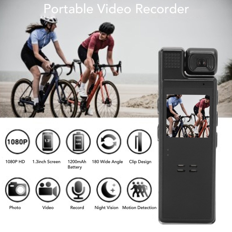 Body Cam 4K 180° Rotatable Lens Night Vision Wifi with