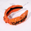 GLBCC Game Day Knotted Headband for Women Pearl Rhinestone Jeweled