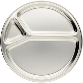 Nagao 29025 Tsubamesanjo Lunch Plate, 9.8 inches (25 cm), 18-8 Stainless Steel, Made in Japan