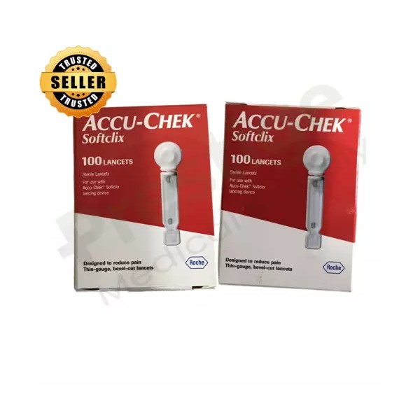 Accu-Chek Softclix Lancets 100ct NEW AND SEALED **USA SELLER**