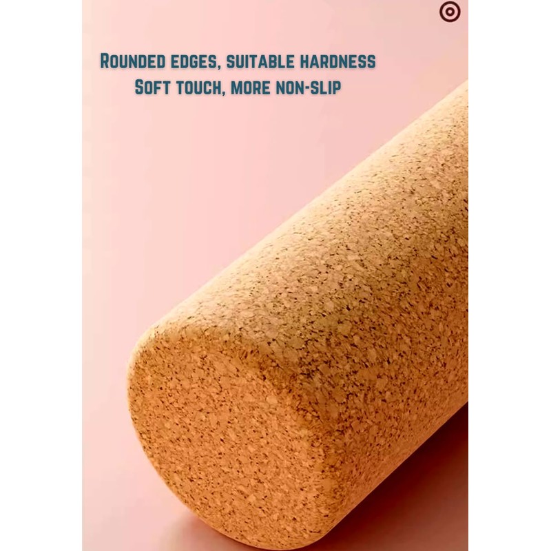 Foam Roller Physical Therapy/Natural Eco-Friendly Cork Roller/Medium Density Deep Tissue