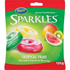 Beacon Sparkles Tropical Fruit Candy 125 g