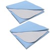 Set of 2 Incontinence Pads, Washable Bed Inserts, Moisture Protection,