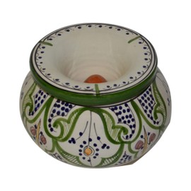 Moroccan Handmade Ceramic Ashtrays Smokeless Cigar Exquisite design with Vivid Colors X-large