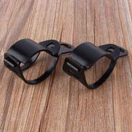ANCLLO Motorcycle Turn Signal Handlebar Mount Black Turn Signal Light Motorcycle Fork Clamp Bracket 30-43mm