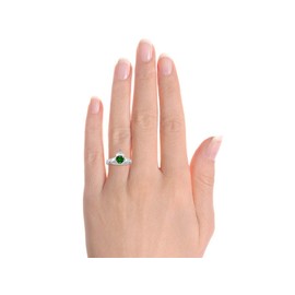 RYLOS Rings for Women Sterling Silver Claddah Love, Loyalty & Friendship Ring Heart 6MM Gemstone & Diamond Claddagh Rings May Emerald Jewelry for Women Sterling Silver Rings for Women Size 5-13