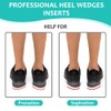 JL-Group 2 Layers Adjustable Heel Wedges Inserts, Anti-Shock Heel Insoles
