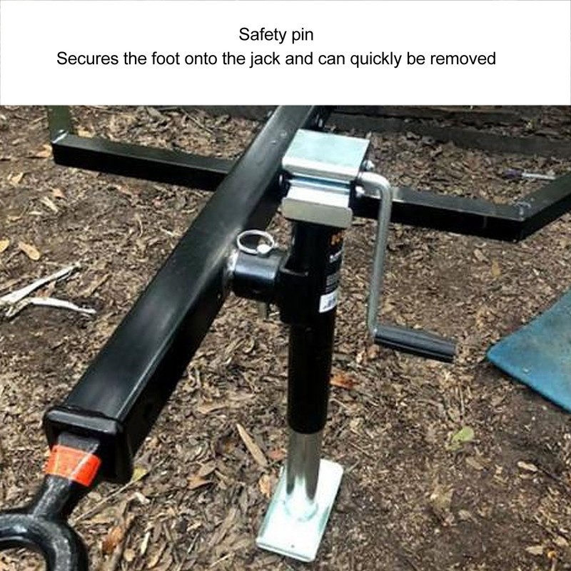 Trailer Jack Foot 5000lbs Capacity 2 Inch Diameter Tube Jack
