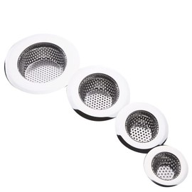 Drain Hair Catcher,Drain Stoper,Shower Drain Cover for Bathtub, Kitchen Sink Strainer, Stainless Steel Bathroom Sink, Drain Stopper with (4 PCS,2.1 in to 4.5 in)