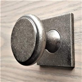 Bordeaux Kitchen Knobs (Sets of 6) for Kitchen Cabinets, Drawers and Wardrobe Cupboard Doors, Antique Iron, Pewter, Copper, Deep Antique Brass, Polished Chrome. by FFF - 33mm (Antique Pewter)