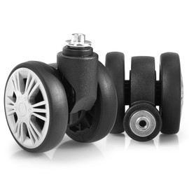 Zoofen Luggage Replacement Wheels 2 pcs Suitcase Replacement Wheels Wear-Resistant Luggage Wheels for Most Suitcase Repair(ZLN-5,Silver）