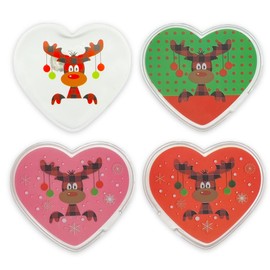Hand Warmer Pocket Warmer Sets Finger Warmer Against Cold Hands in Winter (Set of 4 Paule Hearts)