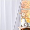 HOMIDATE White Curtain,84 inch Long White Curtains,Cotton Curtains Set of