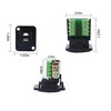 QIANRENON RJ45/8P8C Cat5E Screw Terminal Adapter Keystone Jack,D-Type Modular Panel