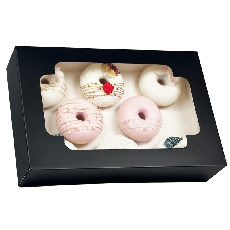 Gcardist Auto-pop Up Pink 35.6x25.4x6.4cm 6Pcs Cookie Box with Window