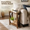ZEXVIDA Slim Side Table, 6.6 Inch Ultra Narrow End Table