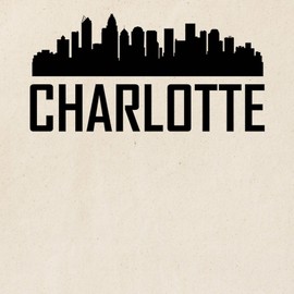 CafePress Skyline Of Charlotte NC Tote Bag Natural Canvas Tote Bag, Reusable Shopping Bag