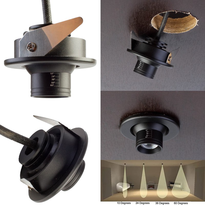 LEDUPDATES - Showcase LED Mini spot Light, 2 Pack recessed