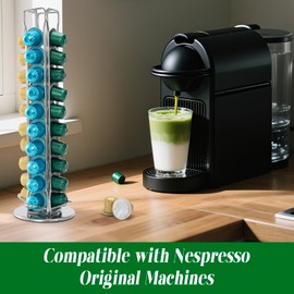 Eastsign Sweetened Matcha Latte Pods Compatible with Nespresso, Creamy & Convenient, 10 Recyclable Capsules