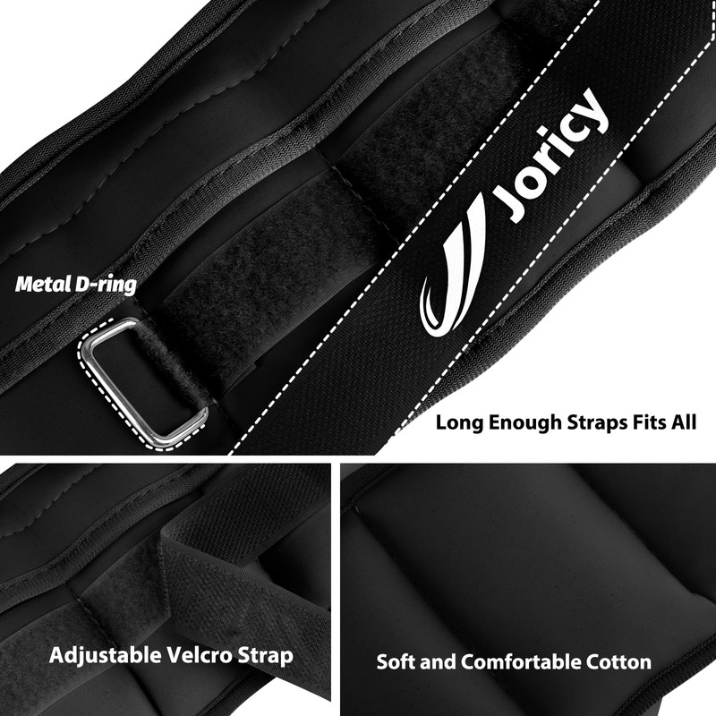 Adjustable Ankle Weights for Women Men Kids 1/2/3/4/5/6/8/10/12/20 LBS 1