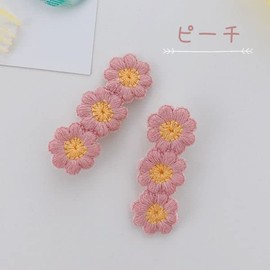 lua Citron Barrette Set of 2, Hairpins, Hair Accessories, Hair Elastics, Hair Clip, Hair Ornament, Hair Clip, Kids, Adults, Women's, Girls, Kids, Stylish, Cute, Brown (Navy)