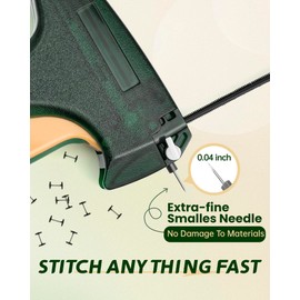 KIVIGOR Stitch Gun for Clothes : Handheld Micro Mini Stitching Gun with 4000 Tagging Gun Fasteners, Compact Sewing Tool, Shirt Tag Gun, Quick Clothing Repair
