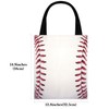 Linkidea 2 Pack Baseball Gift Bags with Handles, Reusable Cotton