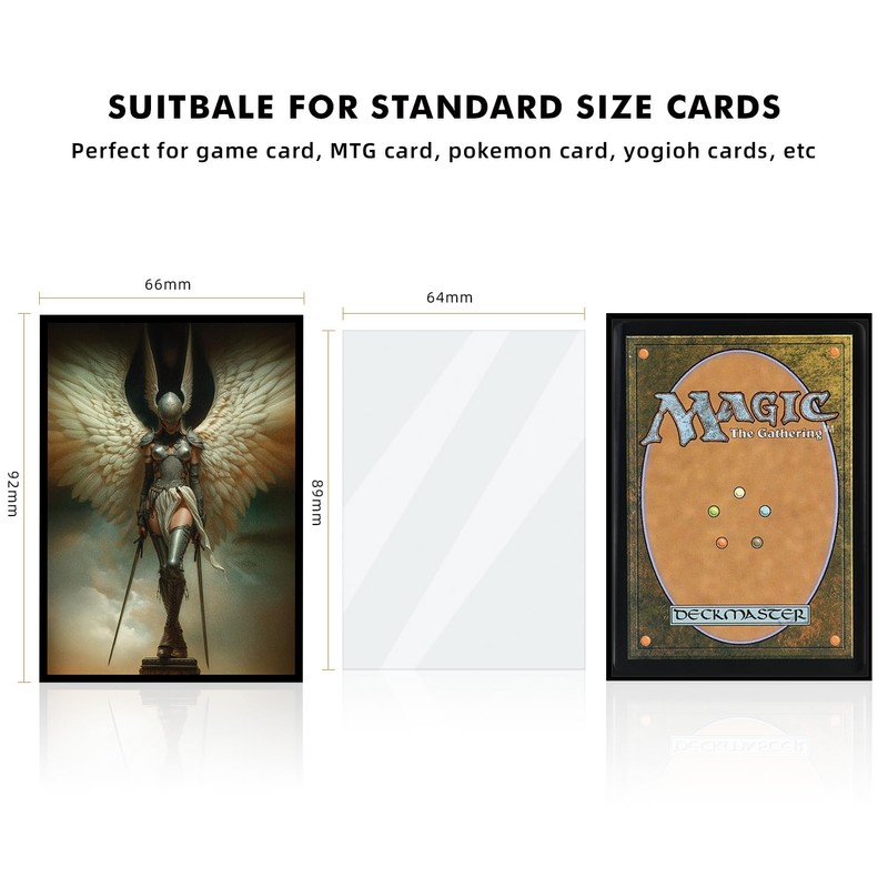 Katomula 100 MTG Card Sleeves with 100 Inner Sleeves, Textured