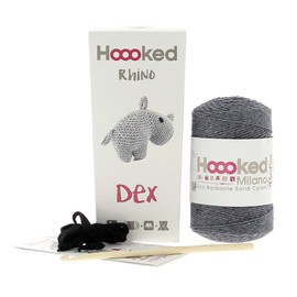 DIY Crochet Kit Rhino Dex Eco Barbante Lava
