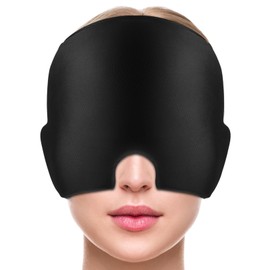 CIOXSOIO Migräne Maske, Upgraded 360° Gel Kühlmaske Migräne, Kühlmaske Gesicht, Schlafmaske Kühlmütze, Kopfschmerzen Maske, Surround kühlpads zur Linderung von Migräne, Kopfschmerzen, Druck