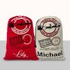 NACRE APPAREL Christmas Jumbo Santa Sack Custom Name Santa Claus