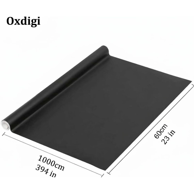 Oxdigi Extra Large Chalkboard Paper 23x394in Peel & Stick, Removable