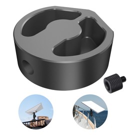 Design for Starlink Mini Tripod Adapter, Aluminum Alloy Tripod Mount Adapter for Starlink Mini with 1/4" Male to 3/8" Female Screw Compatible with Most Tripods and Brackets (Black)