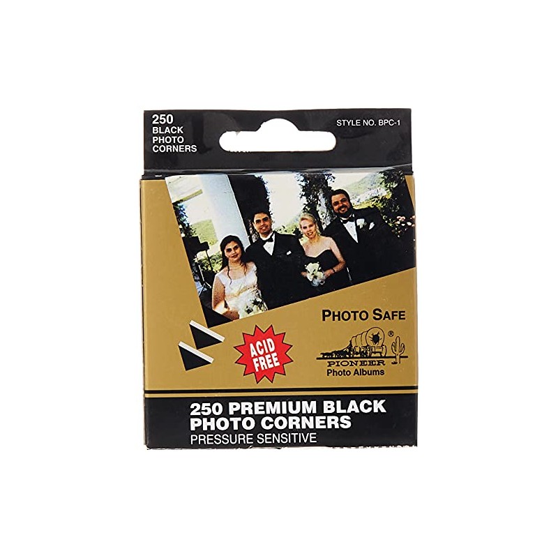 Pioneer Photo Albums Pioneer Photo BPC-1 Corners Black 250Pk