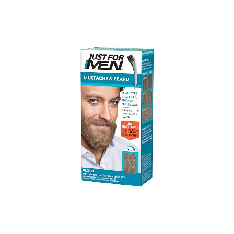 Just For Men Mustache & Beard, Beard Coloring for Gray