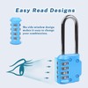 RESET -060 4-digit long shackle combination lock, outdoor padlock for