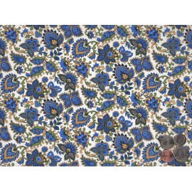 Captive Decals Allover Blue Paisley Chintz 1 pc 9 x 13.5 Inch Overglaze Ceramic Decal Sheet