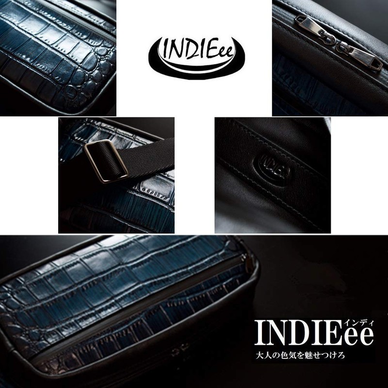 INDIEee Crocodile Embossed Phantom Leather Smart Body Bag, Waist Bag,