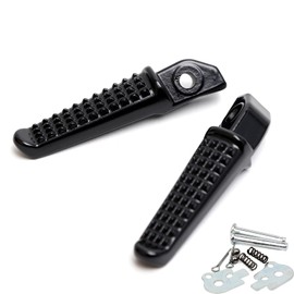 Minho MSX125 Motorcycle Footpeg Front Rear Foot Pegs Footrest Peg for Honda Grom MSX125 CBR600 CBR1000 ，Black