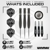 WINMAU Darts Callisto 23g 90% Professional Tungsten Steel Tip Darts