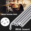 Carbide Tipped Wood Turning Lathe Tools Replaceable Tungsten Titanium Alloy