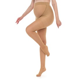 Veluk Maternity Sheer Tights for Women 20 Denier With Anatomy Shorts, Matte Surface, Flat Seams, Soft Elastic Belt and Cotton Gusset