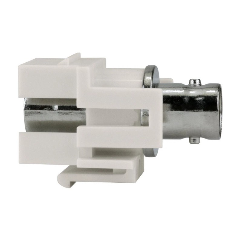 Construct Pro BNC-Female Keystone Jack-Pass Through (Light Almond)