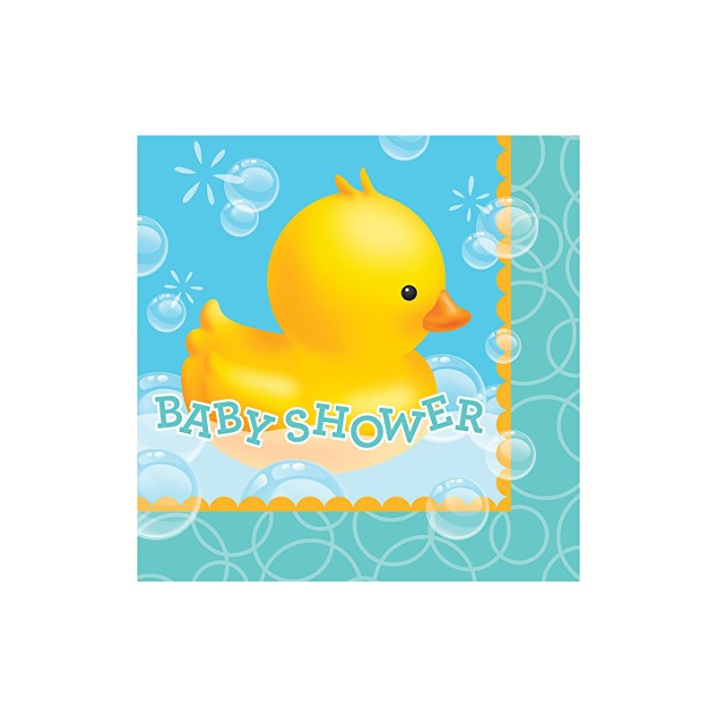 Creative Converting Rubber Duck Baby Shower Paper Napkins Party Supplies,