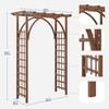 Amenitlif 85" Garden Arbor Trellis - Plant Climbing Arch &