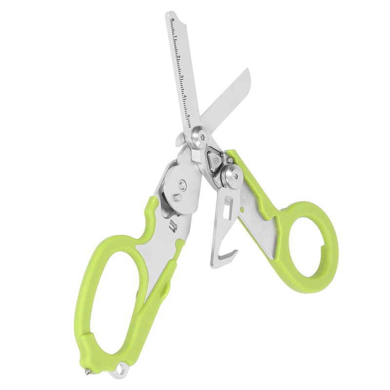 Folding Scissors Stainless Steel Clear Scale Wind Breaker Cutter Wrench