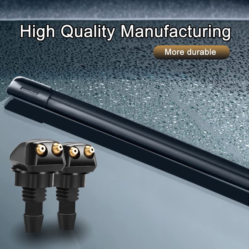 2 PCS Front Windshield Washer Nozzle, Universal Windshield Jet nozzle