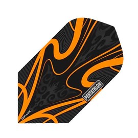 US Darts 3 Sets (9 Flights) Pentathlon LUX Orange Slim Dart Flights - 100 Micron
